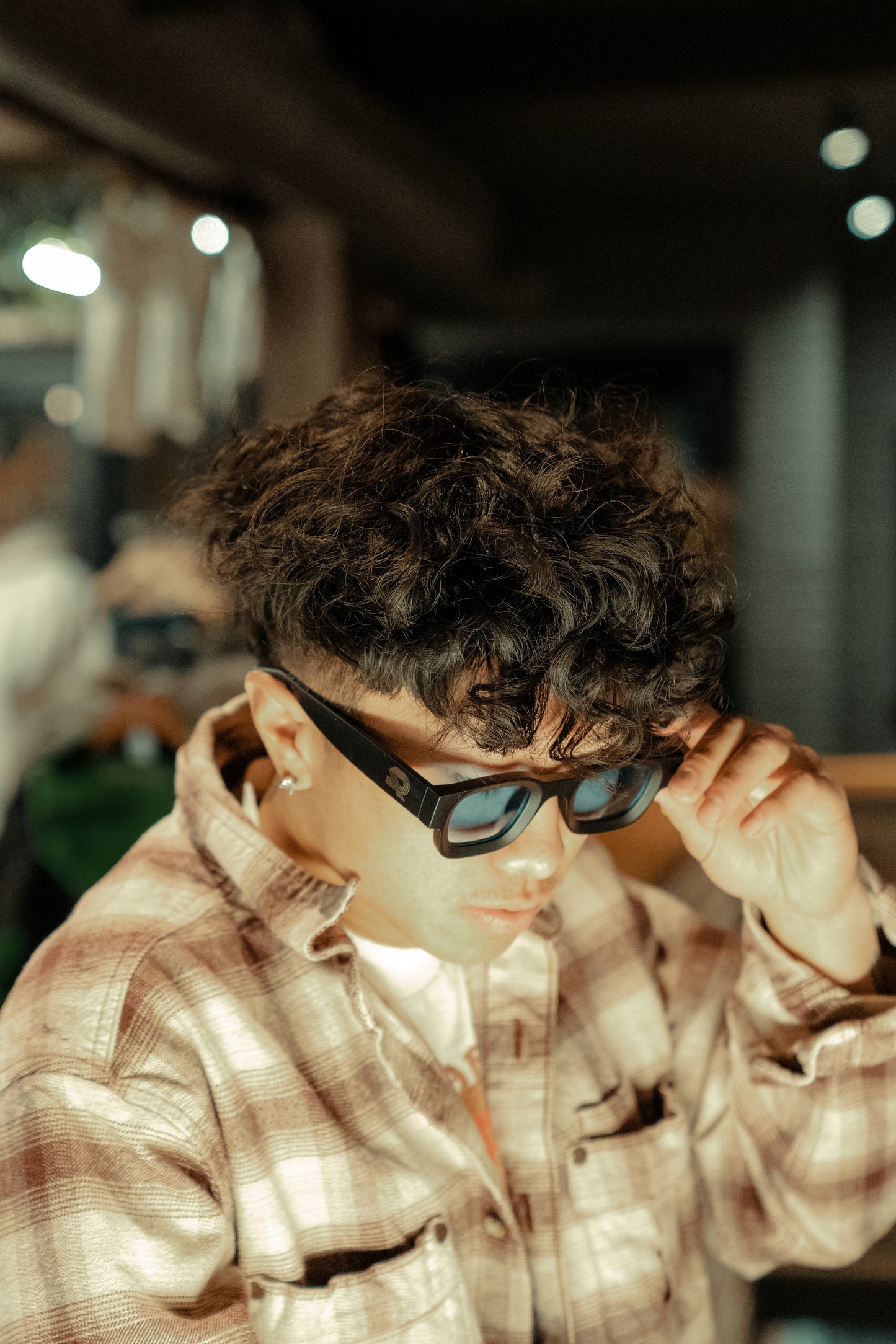 Daily Sunnies - Matte Black/Blue Lens