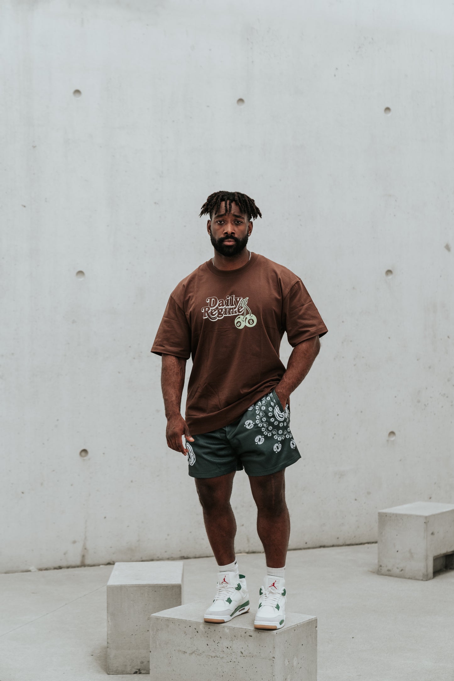 8-Ball Cherry Puff Print Heavyweight T-shirt